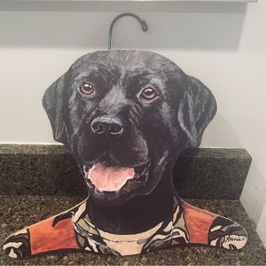 Vintage Annie Rhinehart real wood hanger in Black Labrador (FOR SANDY) 🐾